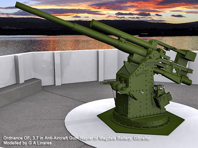 Ordnance OF 3.7 AA Gun
